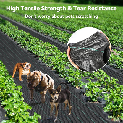 iropro Weed Barrier Fabric 4ft x 300ft Heavy Duty Landscape Fabric