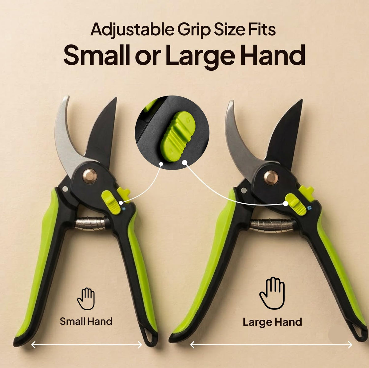 Ultra Sharp Japanese Steel Pruning Shears - Cuts 3X Easier, Weak Hand Arthritis Clippers, Rust-Resistant Titanium Coated Pruner, Effortlessly Cuts 3/4 Inch