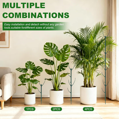 5 Pack Adjustable Plant Support Stakes Stackable Indoor/Outdoor Support Stakes Ideal for Supporting Monstera and Climbing Plants Gardening Accessories Perfect Alternative to Traditional Plant Stakes