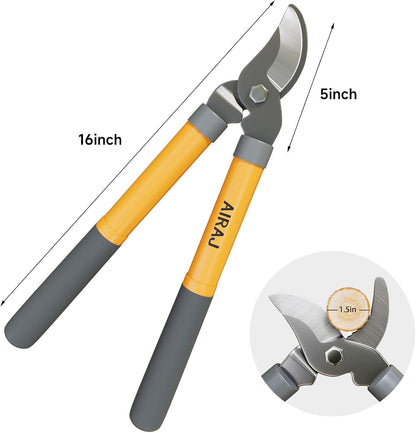 16-24" Tree Loppers for Gardening, 1.5” Cut Tree Trimmer Garden Tools