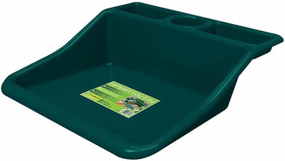 Garden Compact Tidy Tray – Black, 19" L x 19.5" W x 6" H – Sturdy One-Piece Potting Tray, Indoor/Outdoor Gardening, Recycled Plastic, Lightweight, Versatile Use