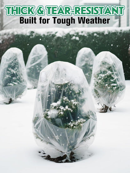 10 x 30ft Plant Covers Freeze Protection with 36 Clips