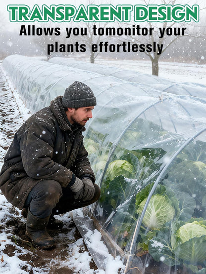 10 x 30ft Plant Covers Freeze Protection with 36 Clips