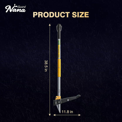 Stand Up Weed Puller Tool 3-Claw, Gardening Weeder, Hand Weeding Tool with 39" Long Ergonomic Handle Weeding Tool