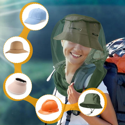Mosquito Head Net for Insects 2 Pack, Fly & Bug Protection