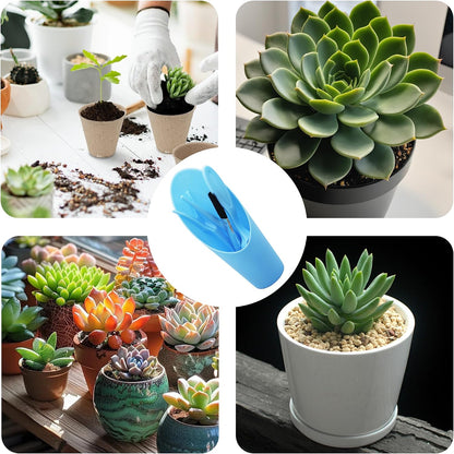 5Pcs Mini Succulent Tools Set, Plastic Garden Hand Tools Kit for Indoor Plant Care, Succulent Bonsai Miniature Garden Tool Set,Small Gardening Tools for Transplanting Digging Planting, Black