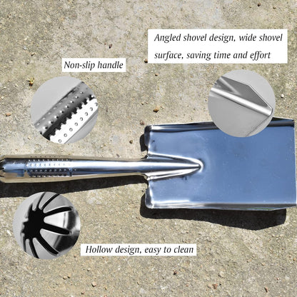 Zoyiancy Stainless Steel Square Garden Trowel for Digging Planting