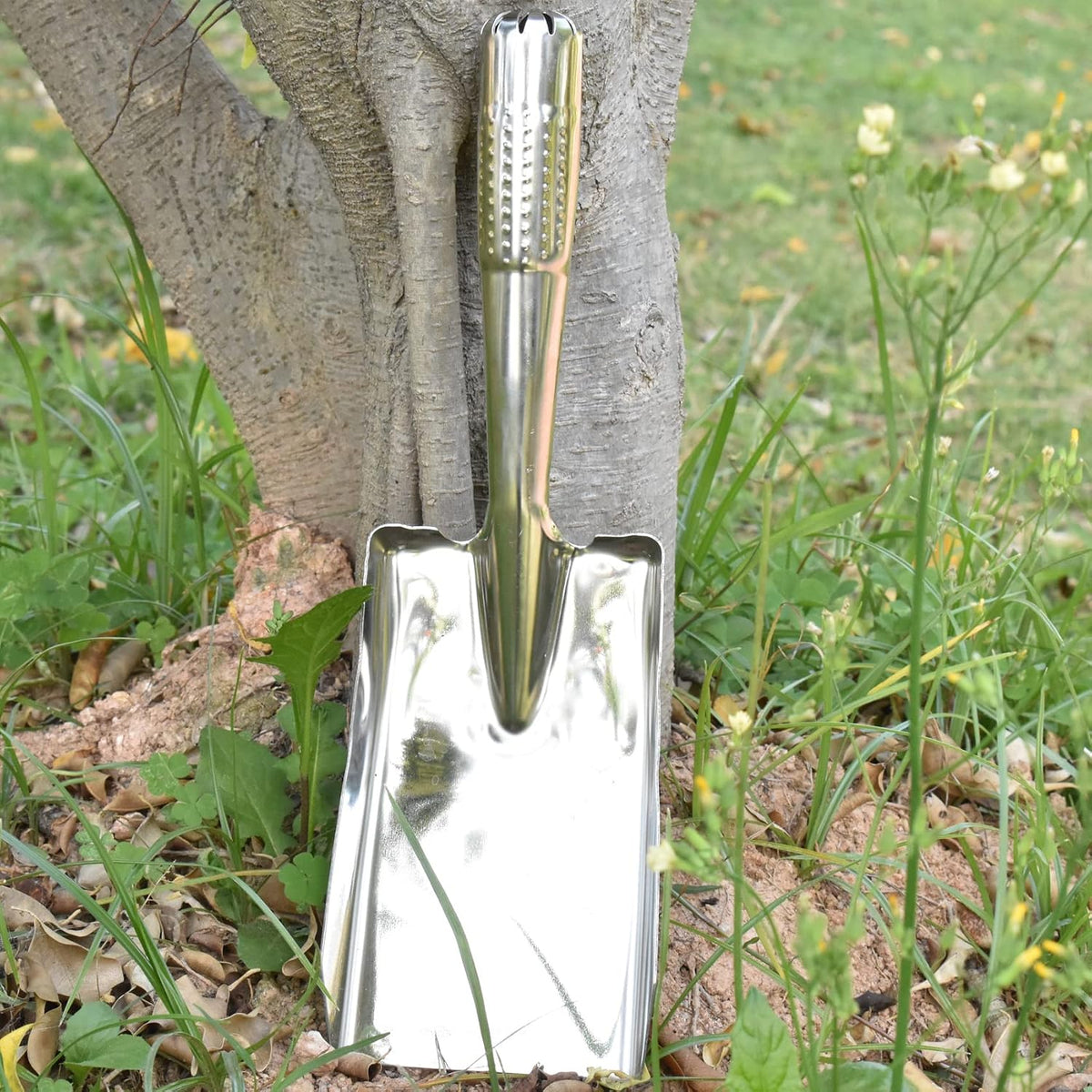 Zoyiancy Stainless Steel Square Garden Trowel for Digging Planting
