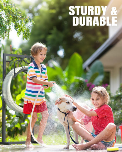 4-Spike Metal Waterproof Freestanding Garden Hose Holder for Outside