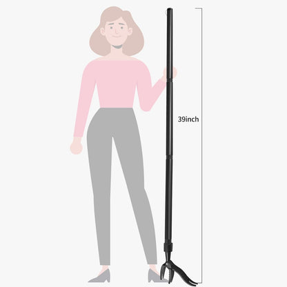 Weed Puller Tool, Gardening Stand Up Weeding Tool with 39" Stainless Steel Long Handle and Steel Claws for Lawn and Garden,Easily Remove Weeds Without Bending, Pulling,or Kneeling
