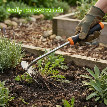 Weed Remover Tool, 2026 New Gardening Hand Tools Portable Weed Puller Tool, Heavy Duty Weeding Tool for Garden Supplies, Vegetable Garden Backyard Farm Planting & Uprooting (Rubber Handle)
