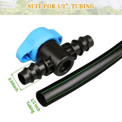 245 Pcs Drip Irrigation Fittings Kit for 1/4 Inch Tubing Barbed Connectors
