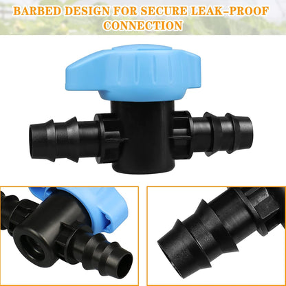 245 Pcs Drip Irrigation Fittings Kit for 1/4 Inch Tubing Barbed Connectors