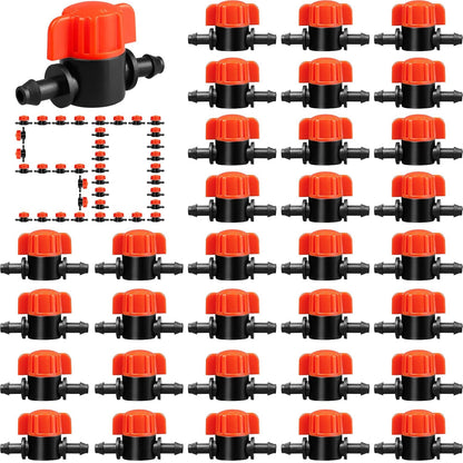 245 Pcs Drip Irrigation Fittings Kit for 1/4 Inch Tubing Barbed Connectors