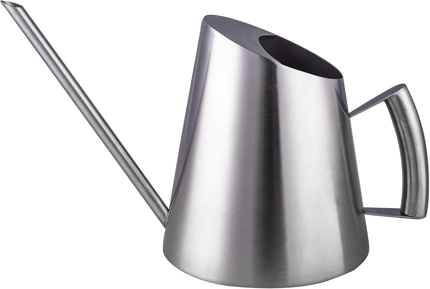 Stainless Steel Indoor Watering Can with Long Spout Modern Watering Can for Small Indoor Plants, 50oz / 1.5L Maximum Capacity