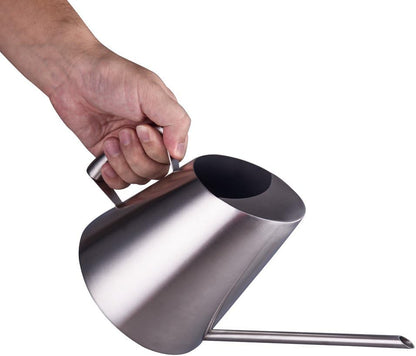 Stainless Steel Indoor Watering Can with Long Spout Modern Watering Can for Small Indoor Plants, 50oz / 1.5L Maximum Capacity