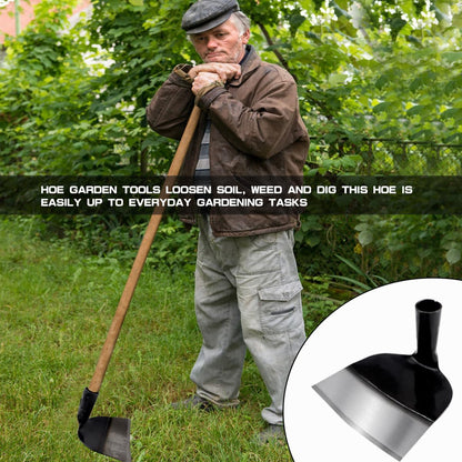 Hand Hoe Head Replacement - Round Eye Hoe for Gardening, Digging, Weeding, and Loosening Soil Handheld Grub Hoe Head for Agriculture（23.5cm Size ）