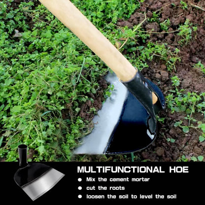 Hand Hoe Head Replacement - Round Eye Hoe for Gardening, Digging, Weeding, and Loosening Soil Handheld Grub Hoe Head for Agriculture（23.5cm Size ）