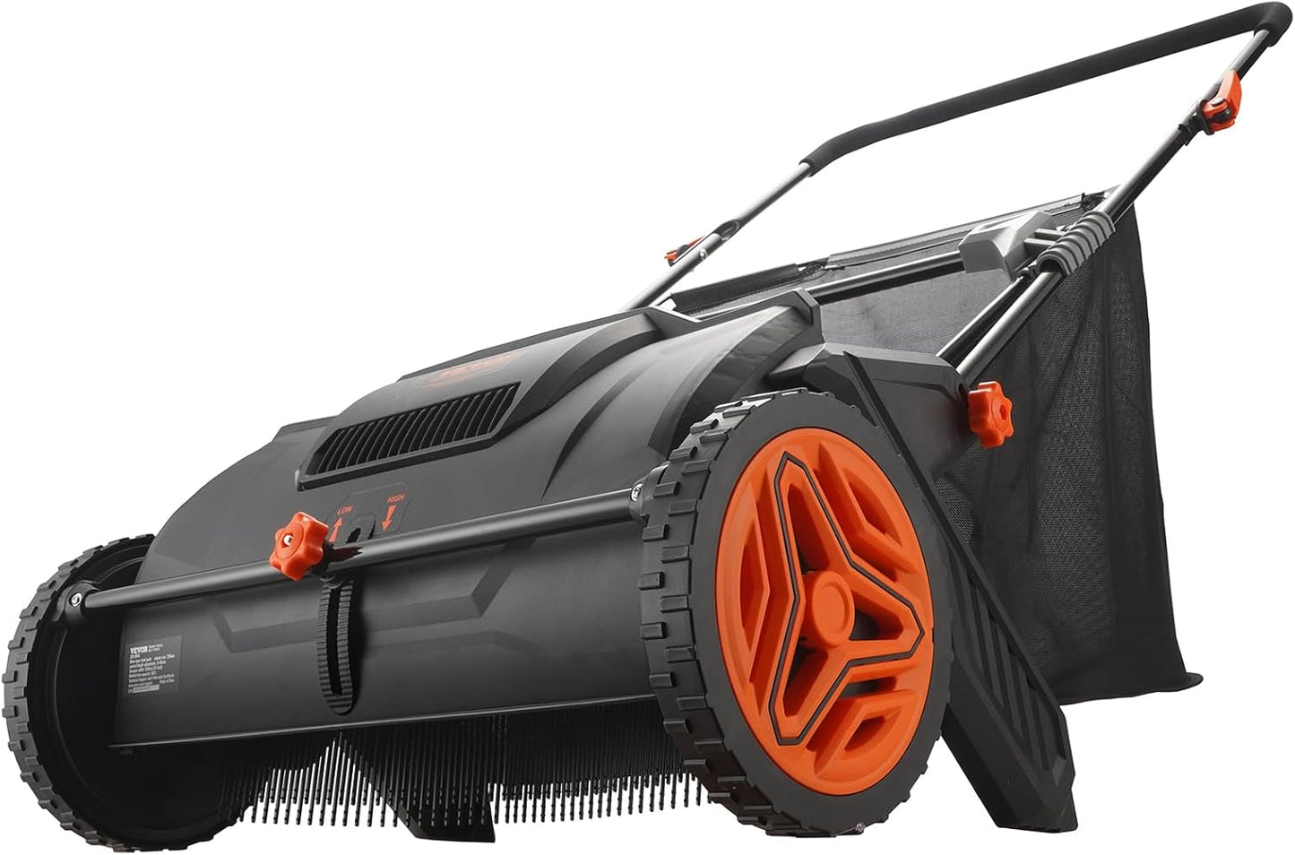 Push Lawn Sweeper 21" Leaf & Grass Collector 3.5 cu. ft. Hopper Bag