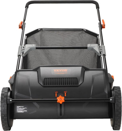 Push Lawn Sweeper 21" Leaf & Grass Collector 3.5 cu. ft. Hopper Bag