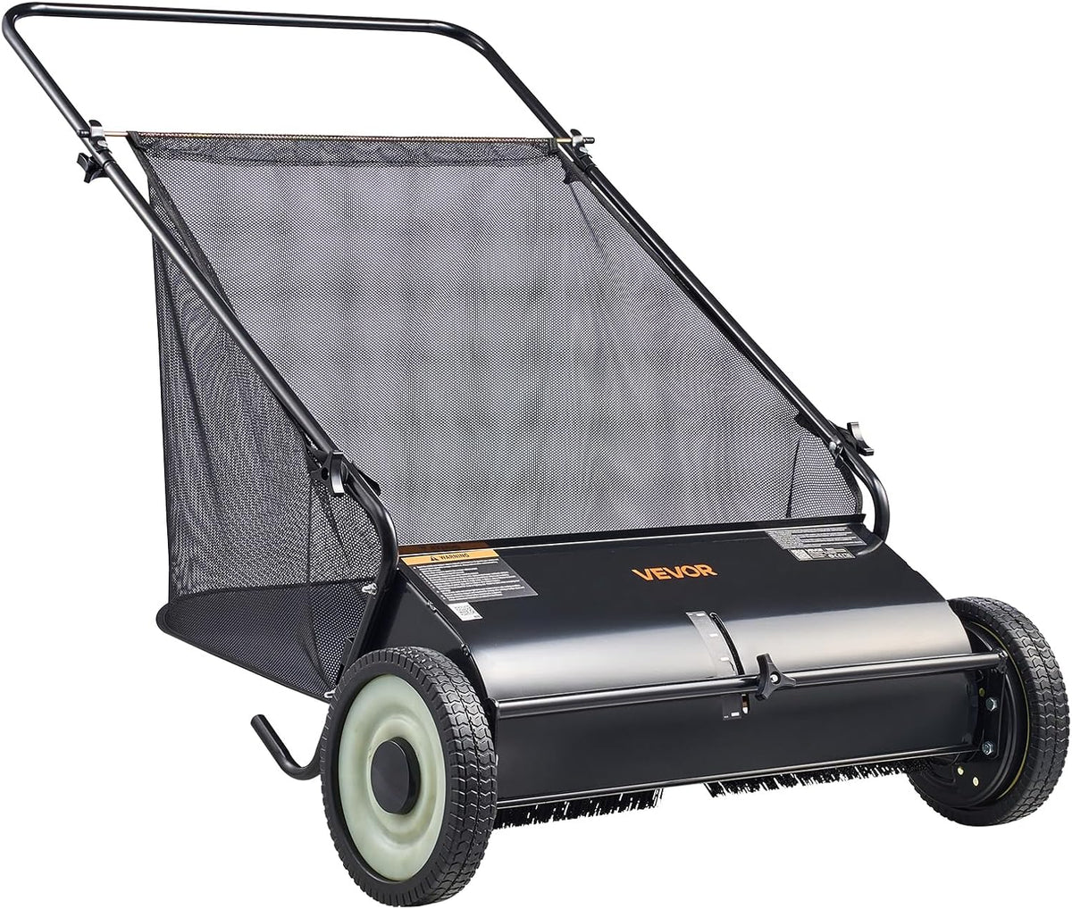 Push Lawn Sweeper 21" Leaf & Grass Collector 3.5 cu. ft. Hopper Bag
