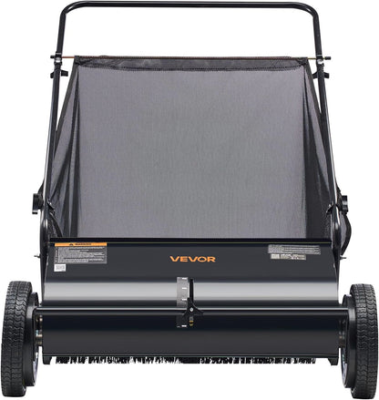 Push Lawn Sweeper 21" Leaf & Grass Collector 3.5 cu. ft. Hopper Bag