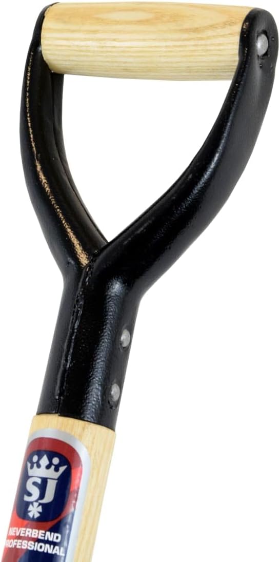 Neverbend Professional Digging Fork – Heavy-Duty Forged Carbon Steel Garden Fork for Tough Soil and Cultivation