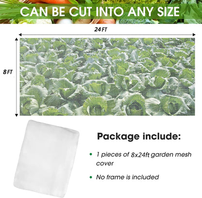 10'x12'Garden Netting, Bird Mosquito Netting Row Covers Bird Net