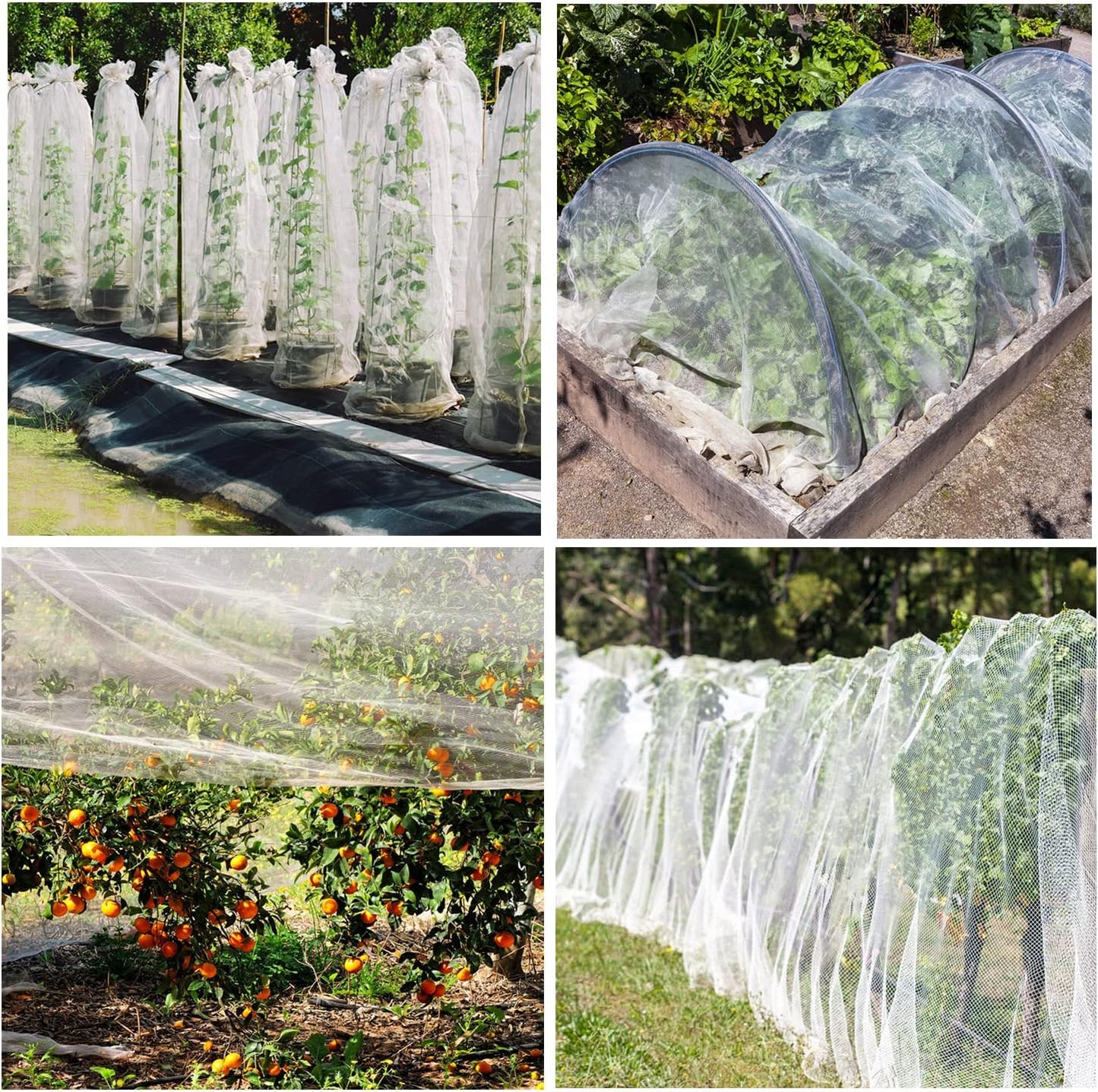 10'x12'Garden Netting, Bird Mosquito Netting Row Covers Bird Net