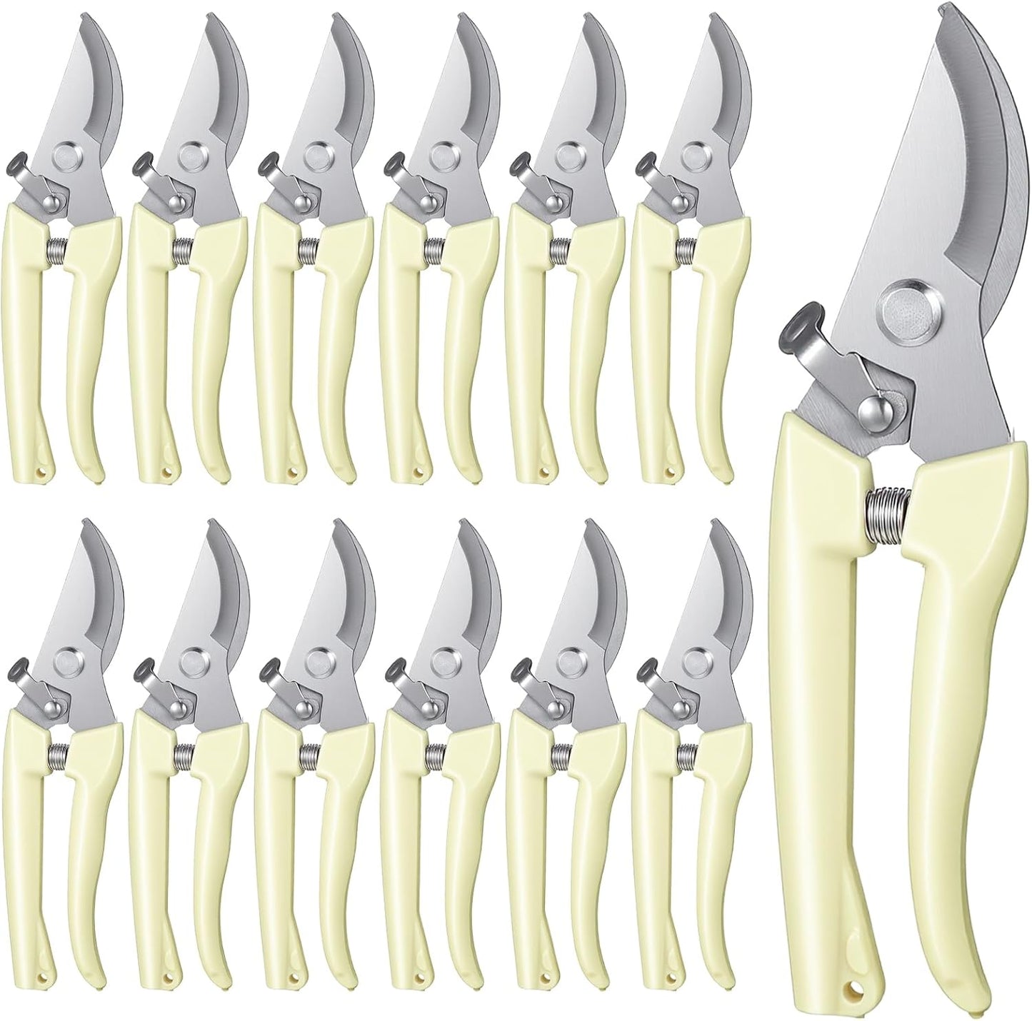 12 Pcs Floral Shears, Stainless Steel Pruning Shears Sharp Handheld Garden Shear Heavy Duty Plant Scissors for Trimming Plants, Cutting Flowers, Yard Gardening