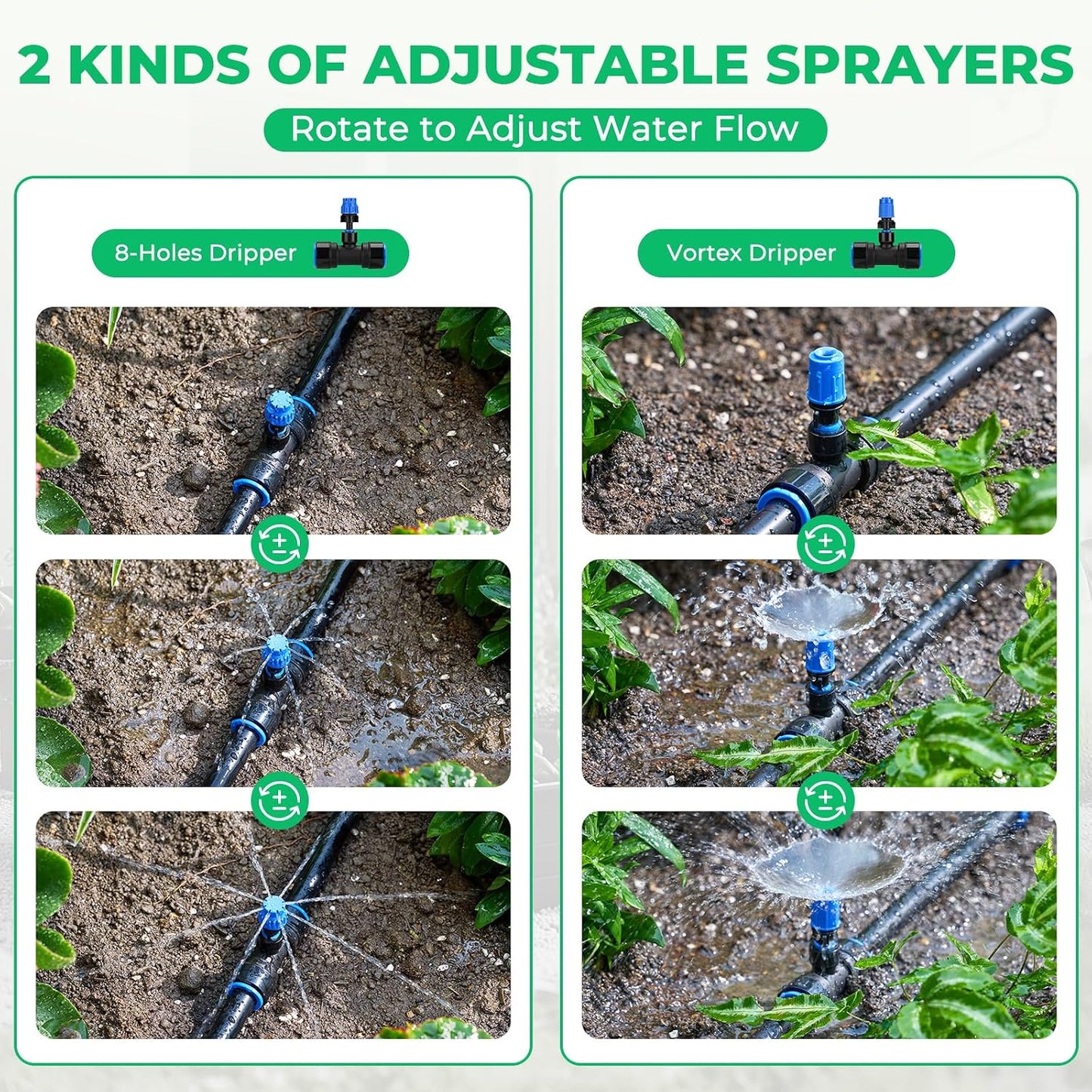 Raised Bed Drip Irrigation Kit, Small