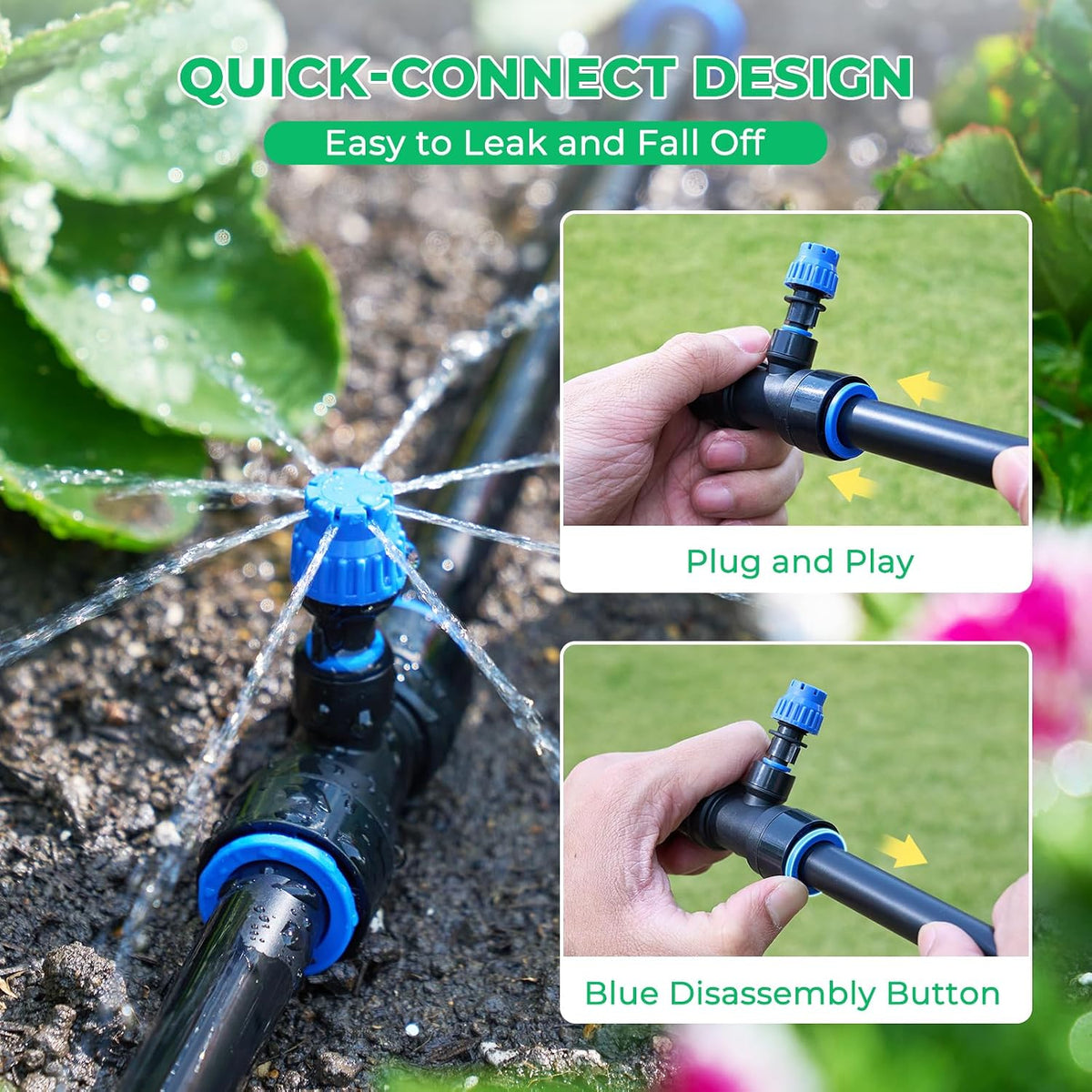 Raised Bed Drip Irrigation Kit, Small
