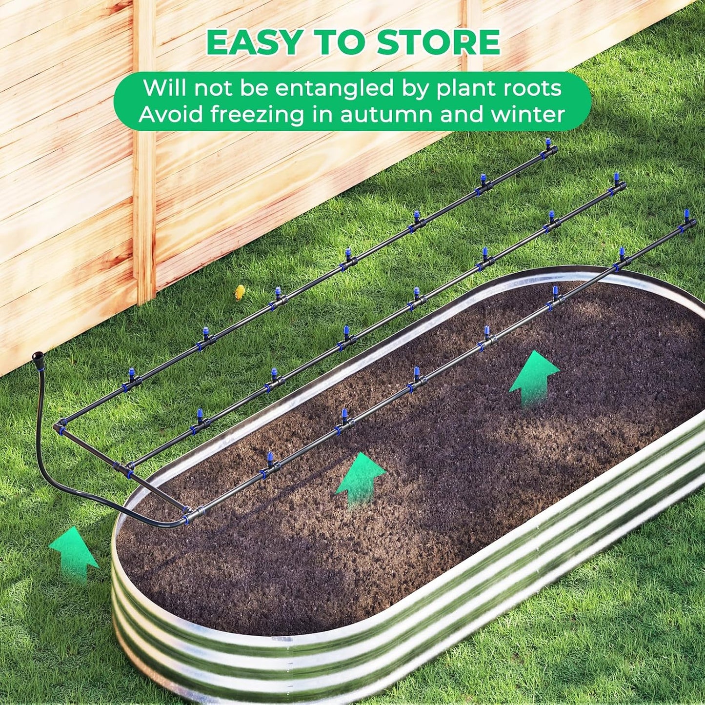 Raised Bed Drip Irrigation Kit, Small