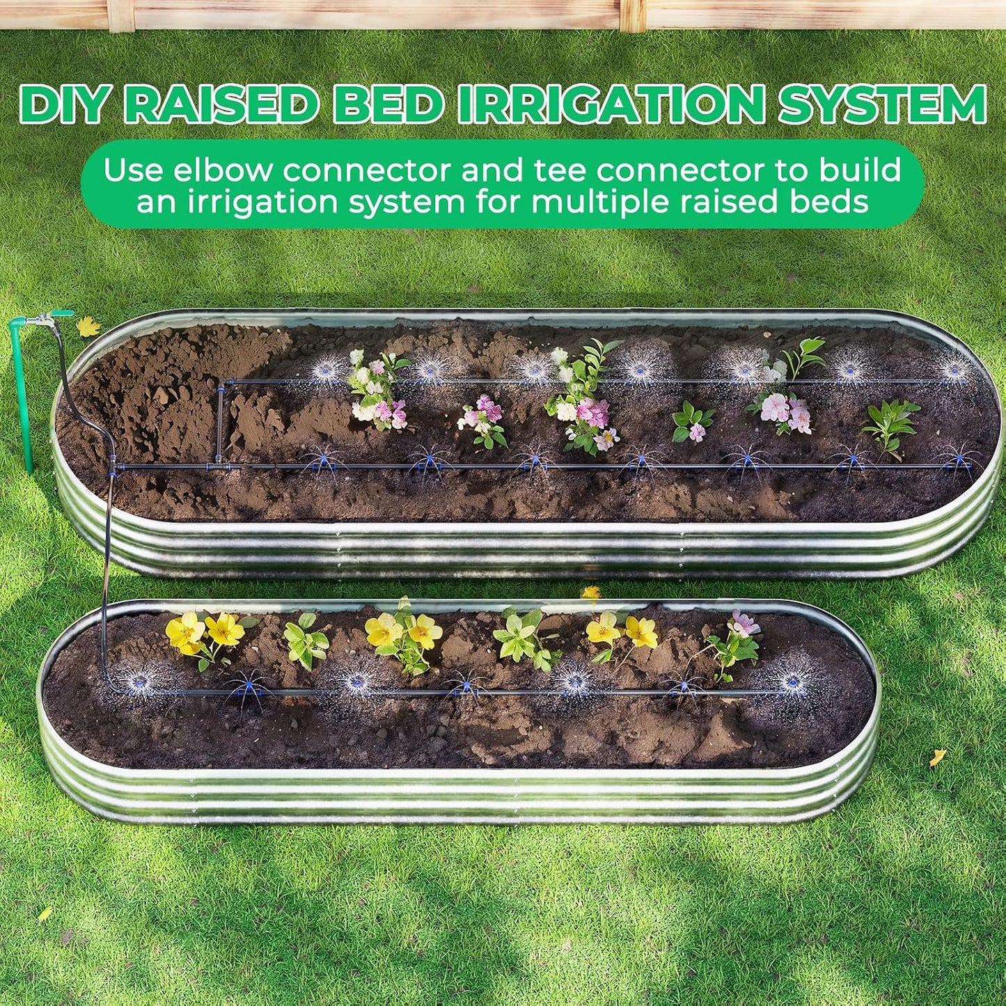 Raised Bed Drip Irrigation Kit, Small