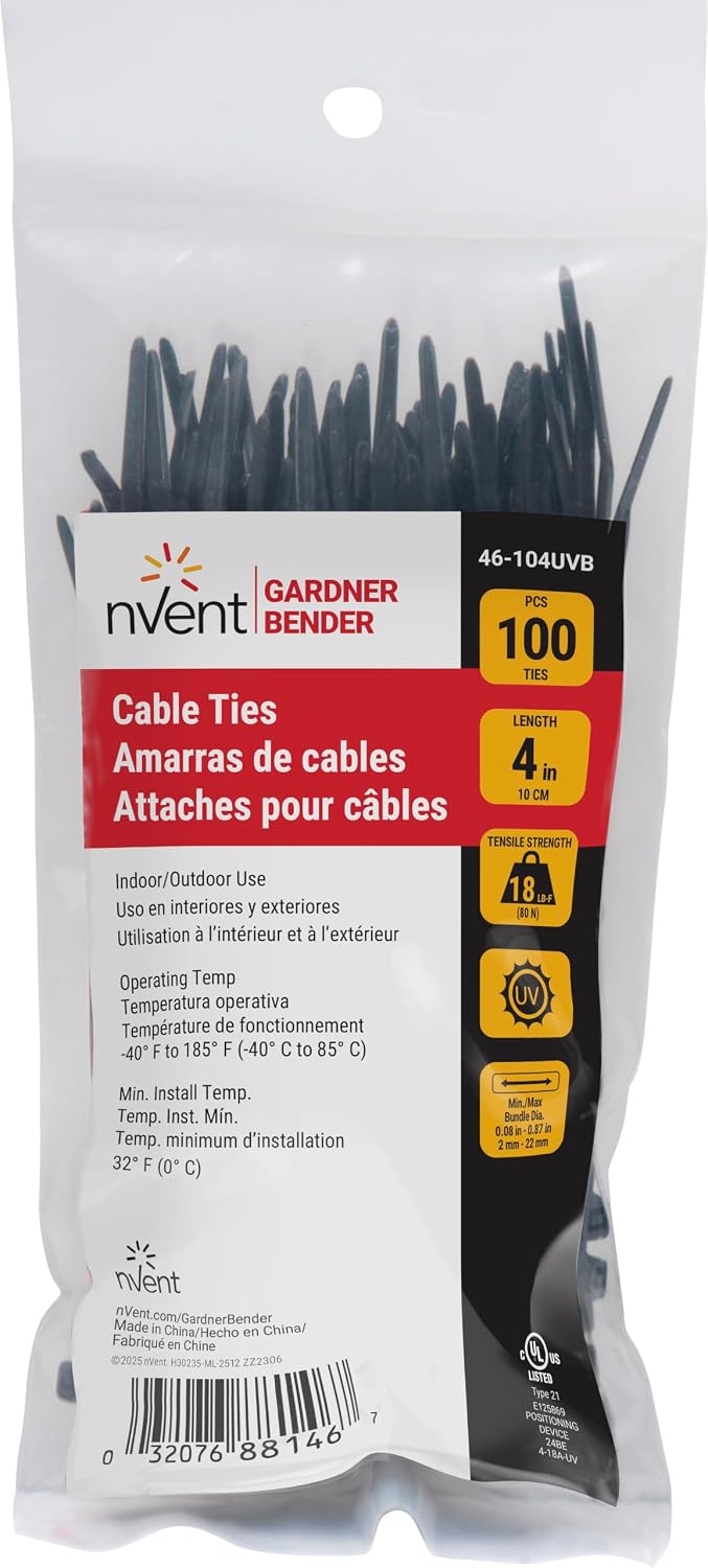 45-524SP 24-Inch Natural Heavy Duty Cable Ties, 10-Pack