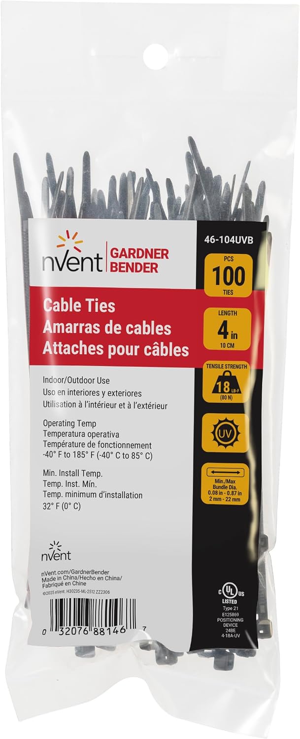 45-524SP 24-Inch Natural Heavy Duty Cable Ties, 10-Pack