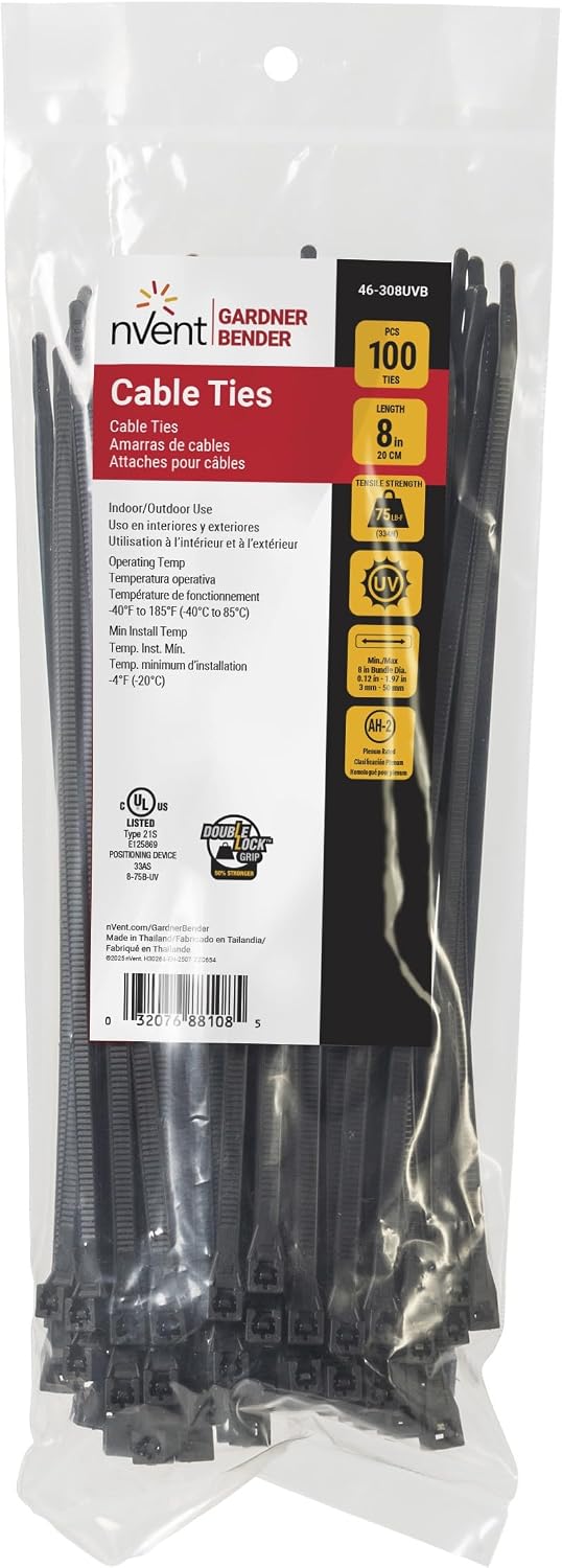 45-524SP 24-Inch Natural Heavy Duty Cable Ties, 10-Pack