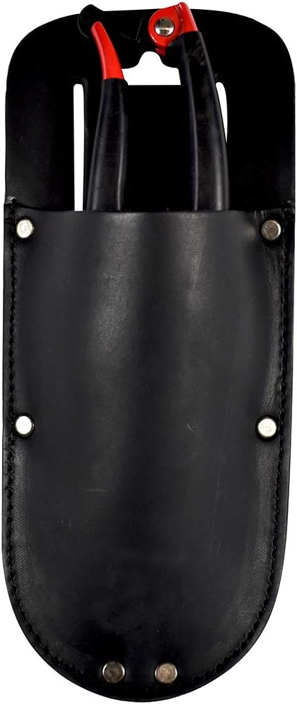 Thick Leather Holster for Pruning Shears w/Belt Loop Garden Scissors Sheath, Folding Saw, Construction & Utility Tools Pouch, Handmade Includes 101 Year Warranty
