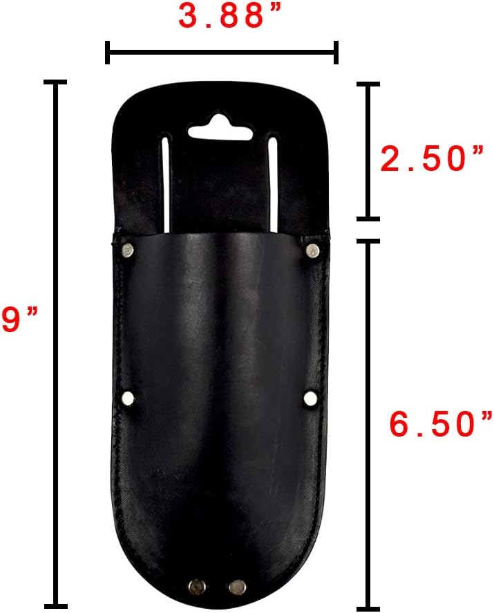 Thick Leather Holster for Pruning Shears w/Belt Loop Garden Scissors Sheath, Folding Saw, Construction & Utility Tools Pouch, Handmade Includes 101 Year Warranty