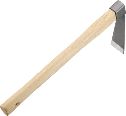Garden Hoe 15" x 4.45" Steel Hoe Garden Tool Anti-Rust with Non-Slip Wooden Handle Edger Weeder Shovel for Backyard Loosening Farm Planting Weeding