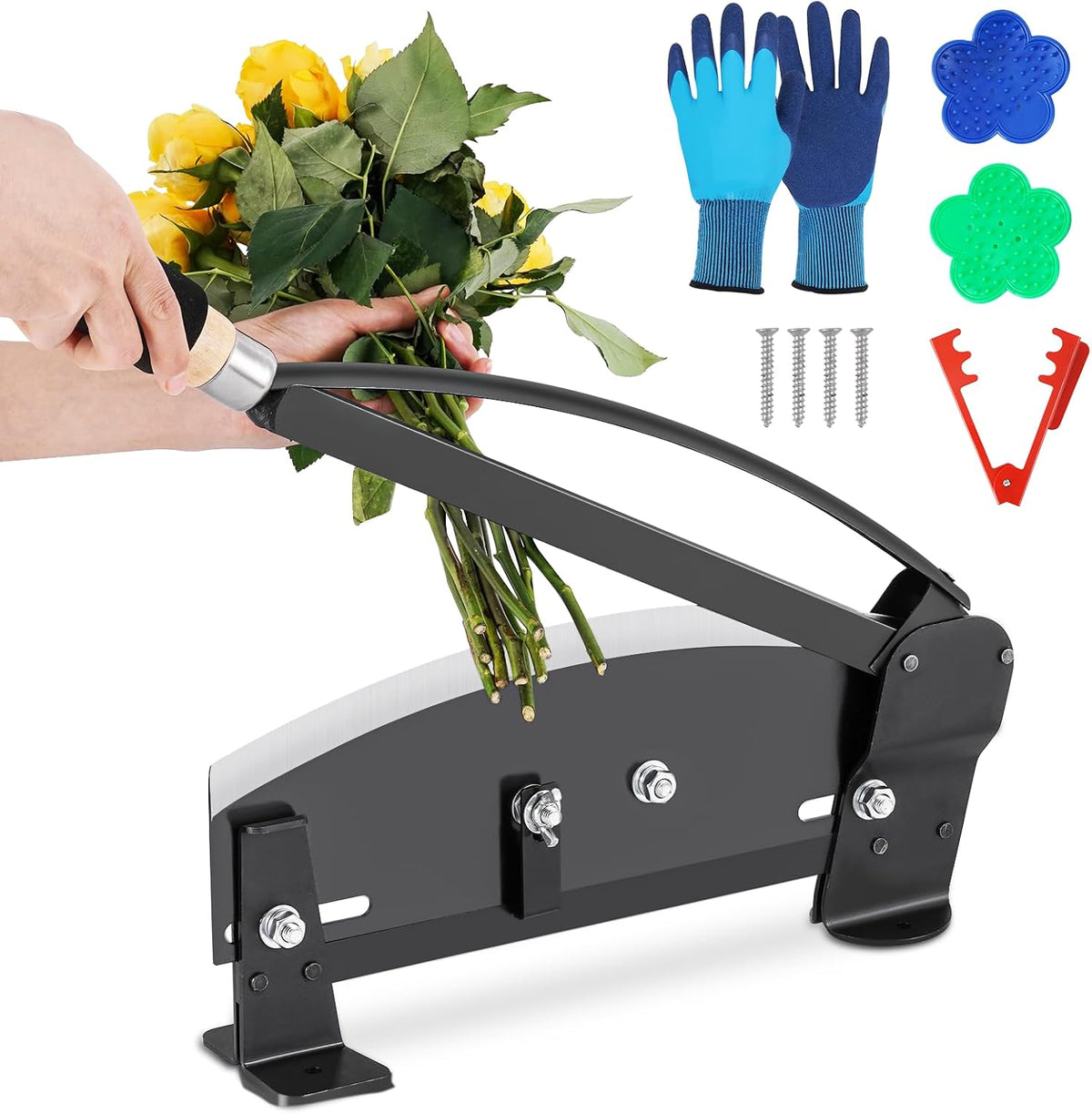 Flower Stem Cutter Floral Stem Cutter with Safety Latch Stem Cutter for Fresh Flowers for Florists or Garden Use