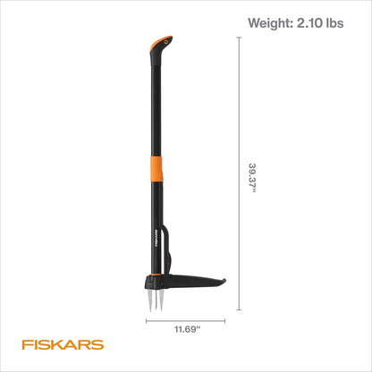 Deluxe Stand-Up Weed Puller Tool, 4 Serrated Stainless Steel Claws