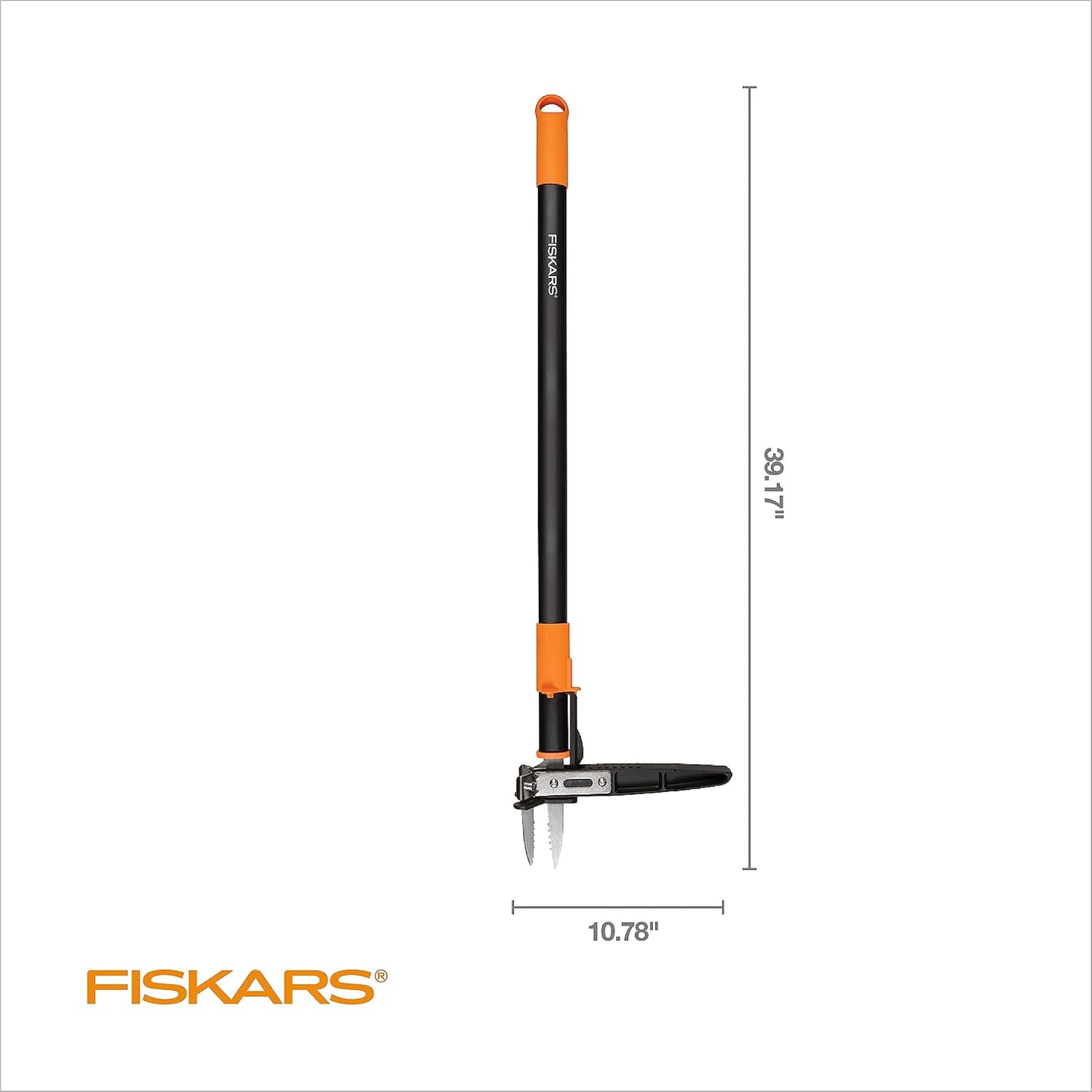 Deluxe Stand-Up Weed Puller Tool, 4 Serrated Stainless Steel Claws