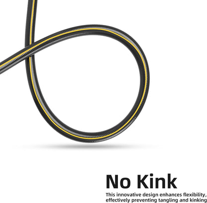 Solution4Patio Short Leader Garden Hose 5/8 in. x 10 ft. -Kink Free, No Leaking, Male/Female Fittings -Heavy Duty Durable Flexible Lightweight Water Pipe -Brass Aluminum Ends for Household & Yard Use