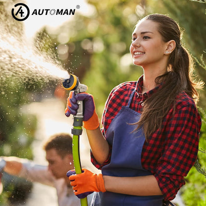 Garden Nozzle Sprayer, High Pressure Spray Nozzle, 100% Metal Water Hose Nozzle, 7 Patterns Watering Nozzle, Heavy Duty Sprayer Garden Nozzle for Watering Plants & Lawns, Washing Cars & Pets