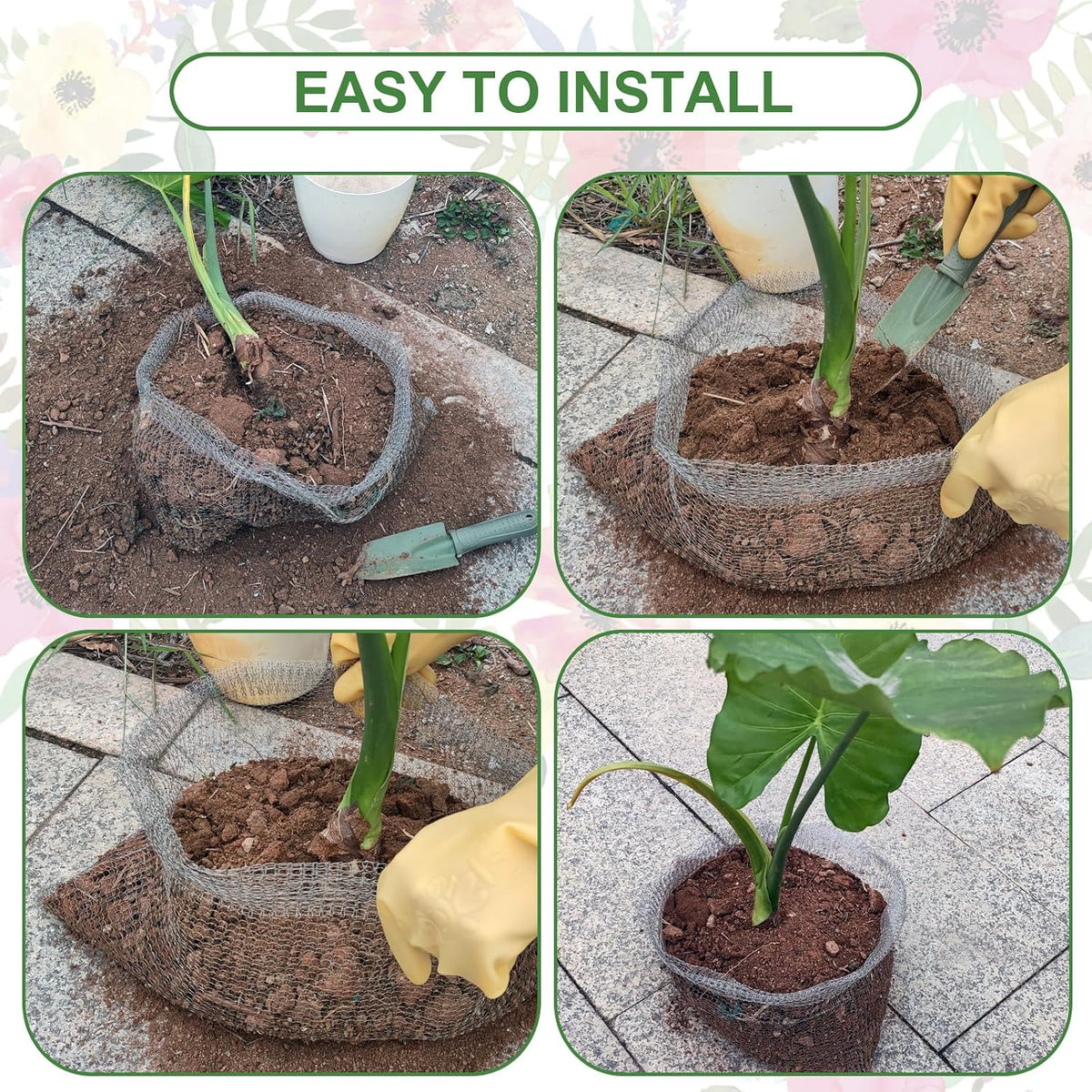 4Pack 15 Gallon Root Guard Gopher Baskets for Plants