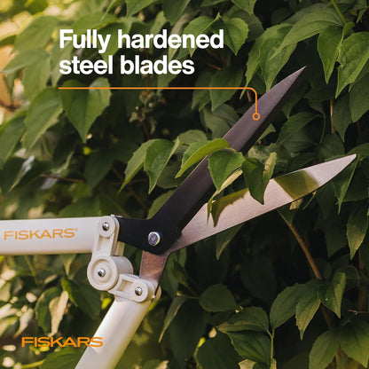 PowerLever Garden Bypass Pruning Shears, 3/4" Cut Capacity, White
