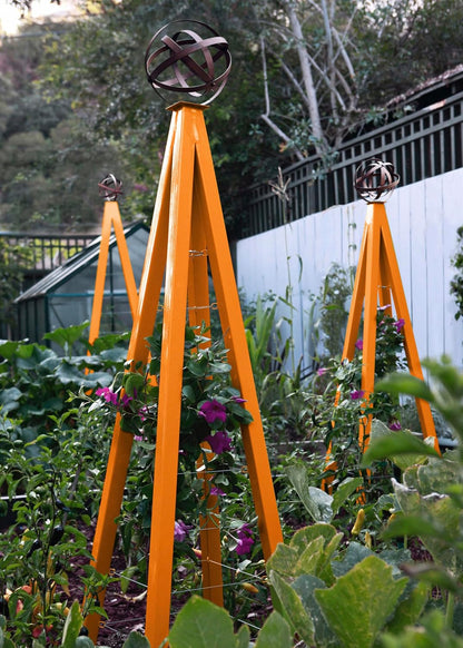 Akoris Garden Obelisk Large for Outdoor Plants | Garden and Home Climbing Vines Trellis, Steel & Durable | Modern Trellis | Large (Cloud/White)