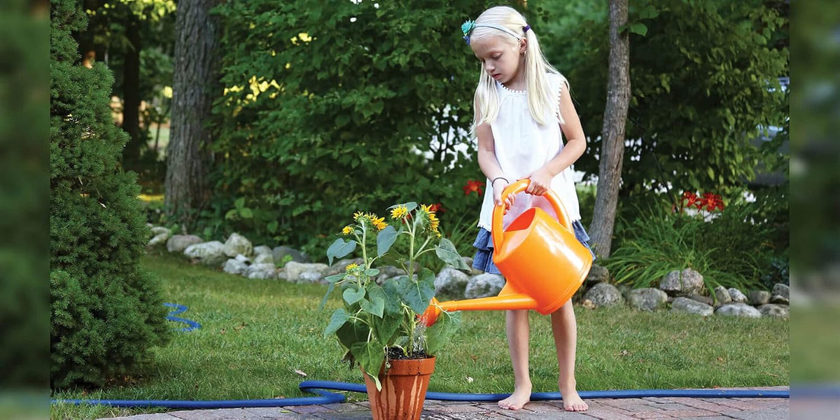 Premium High Grade Long Spout Watering Can, for Indoor/Outdoor House Plants, Vegetables, Flowers, Green, 2 Liter