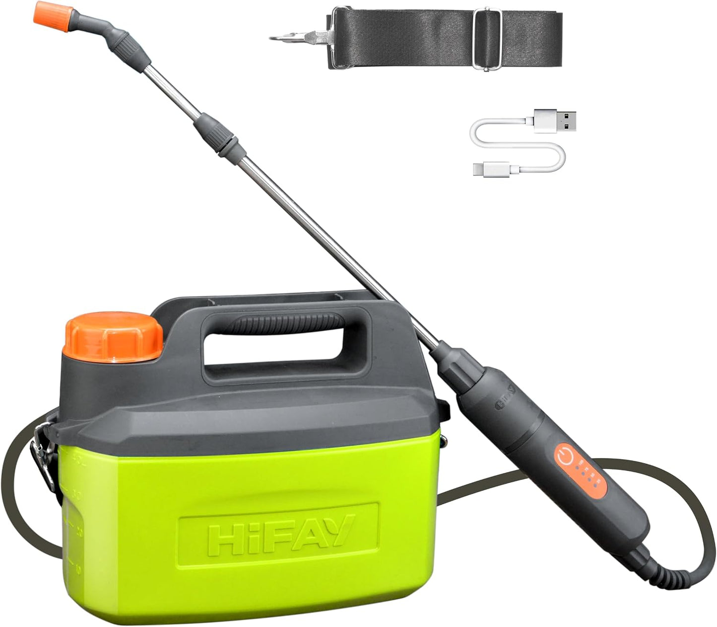 ES4-PRO 1Gallon/4L Electric Sprayer, Rechargeable Battery-Powered Sprayer with 304 Stainless Steel Telescopic Rod. The New Model is Waterproof and The Buttons Have Been Updated.(White)